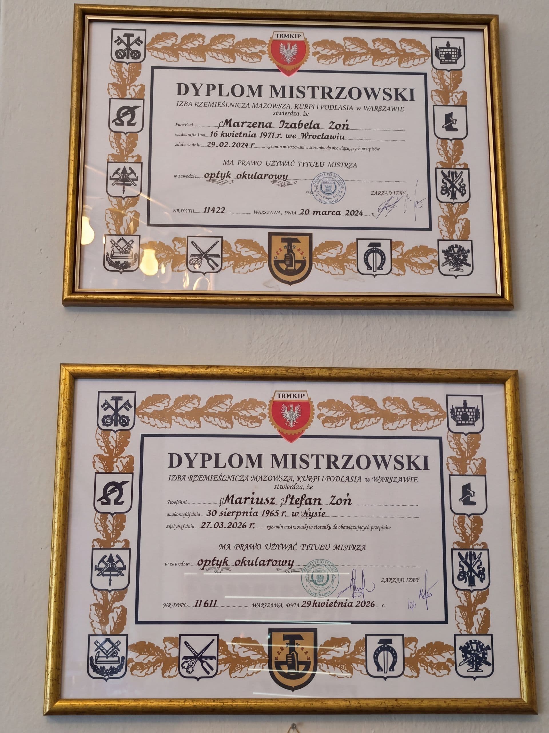 Wyróżnienie Vide-Optyk